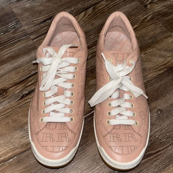 BURBERRY Leather sneakers made in Italy pink color Excellent condition 36.5. - Picture 4 of 10